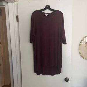 LuLaRoe Deep Burgundy Long Sleeve Top